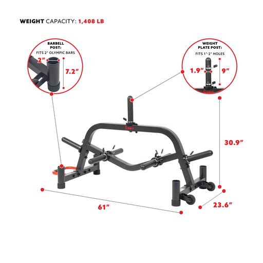 Multi-Weight Plate and Barbell Rack Storage Stand