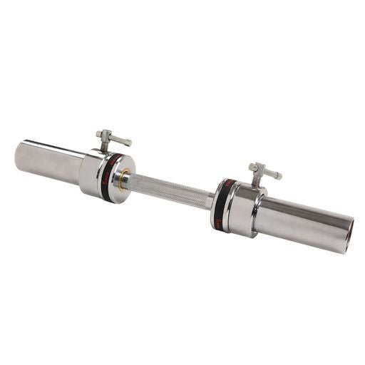 20" Olympic Single Dumbbell Handlebar with Ring Collars - Core Fitness House