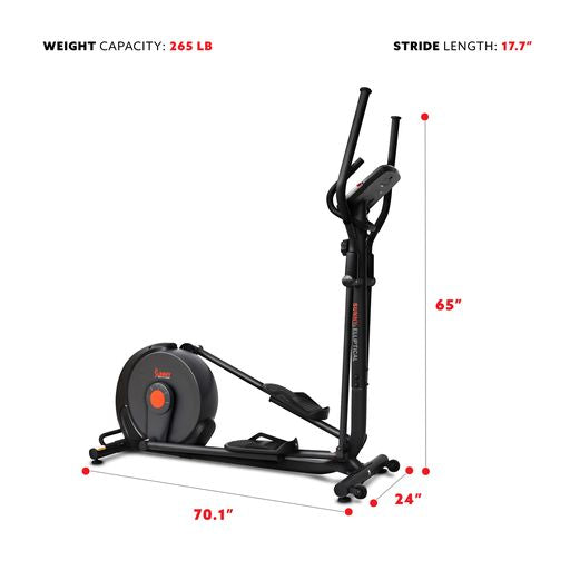 Power Stride Smart Elliptical Cross Trainer Machine