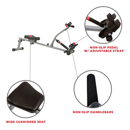 Adjustable Resistance Rowing Machine