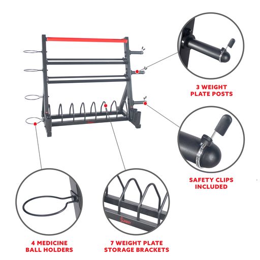 All-In-One Weights Storage Rack Stand