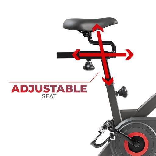 Premium Magnetic Resistance Smart Indoor Cycling Bike with Quiet Belt Drive and Exclusive SunnyFit® App Enhanced Bluetooth Connectivity