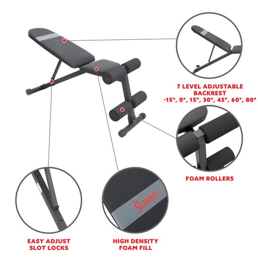 Adjustable Incline/Decline Weight Bench