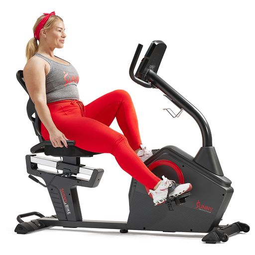 Premium Magnetic Resistance Smart Recumbent Bike with Exclusive SunnyFit® App Enhanced Bluetooth Connectivity