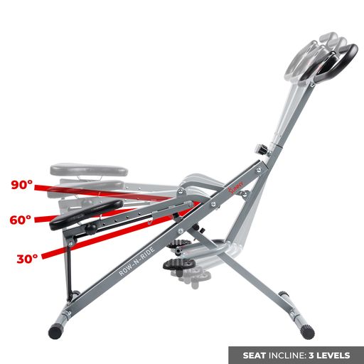 Upright Row-N-Ride® Exerciser in Silver