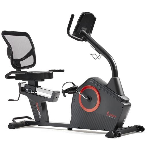 Premium Magnetic Resistance Smart Recumbent Bike with Exclusive SunnyFit® App Enhanced Bluetooth Connectivity