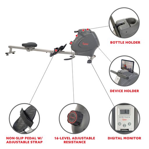 Multifunction SPM Magnetic Rowing Machine