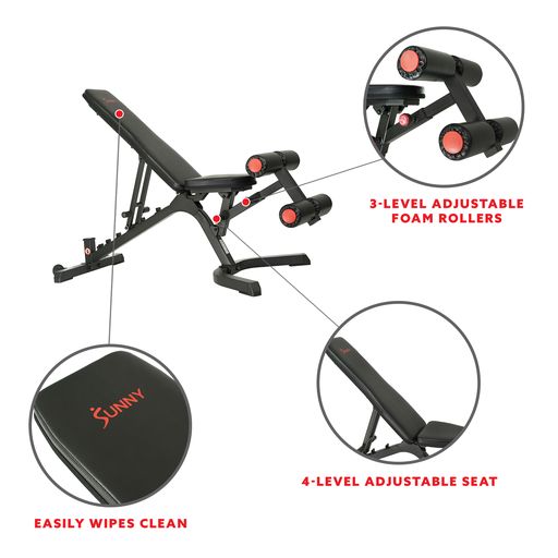 Fully Adjustable Power Zone Utility Heavy Duty Weight Bench with 500 lb Max Weight