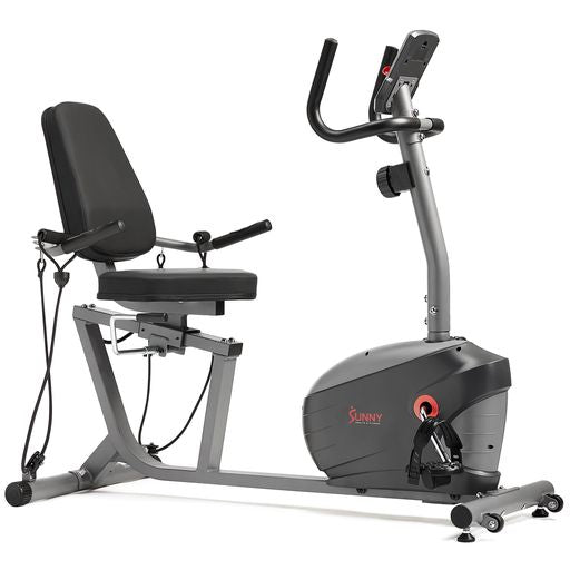 Performance Interactive Series Recumbent Exercise Bike with Exclusive SunnyFit™ App Enhanced Bluetooth Connectivity