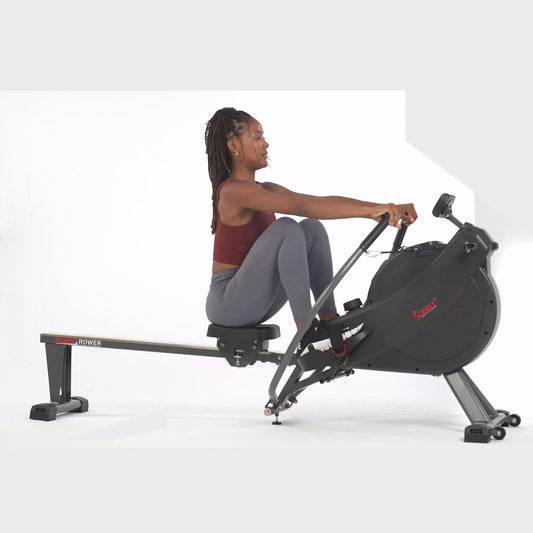 Sunny Health and Fitness Premium Smart Full Motion Magnetic Rowing Machine