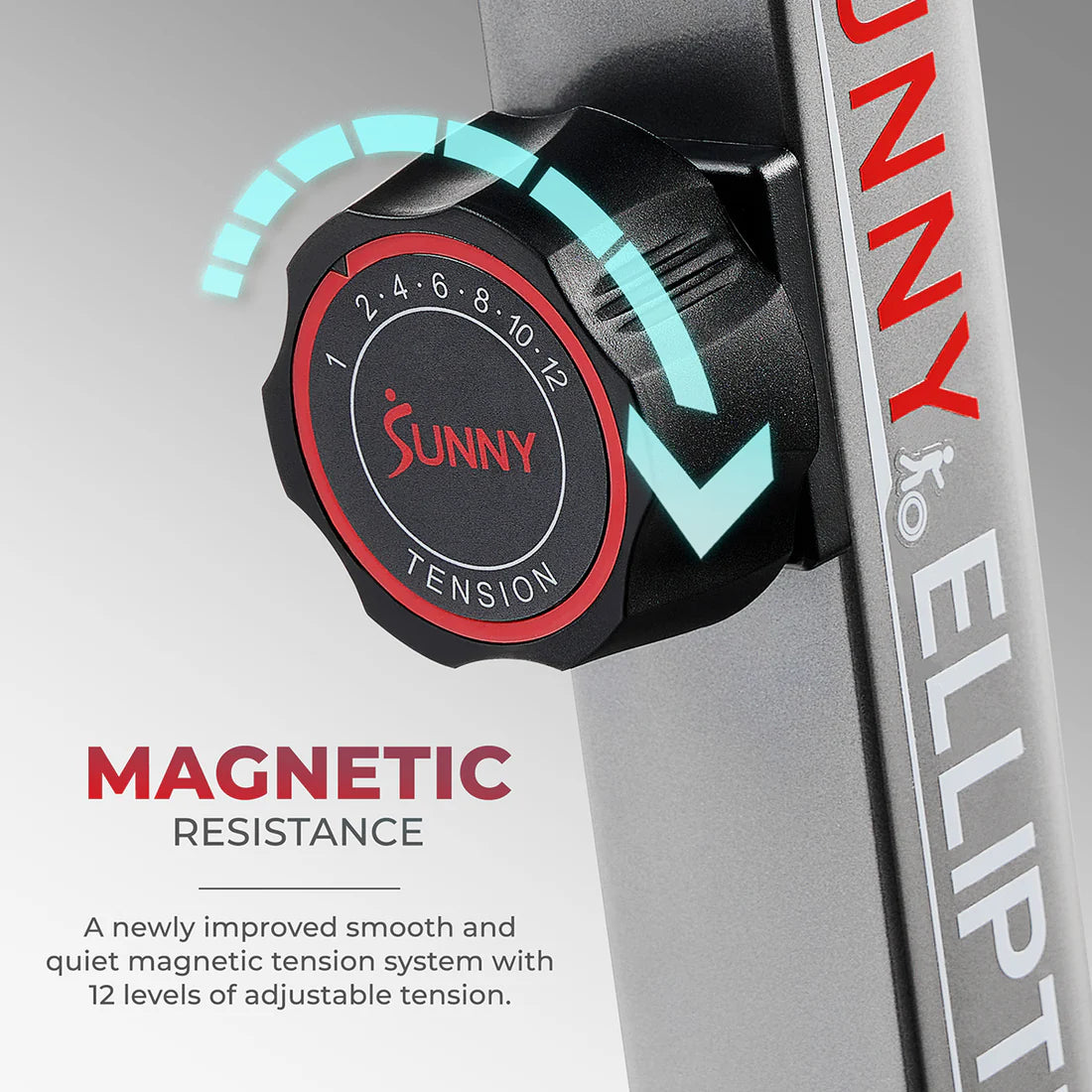 Sunny Health and Fitness Smart Elite Long Stride Length Magnetic Elliptical
