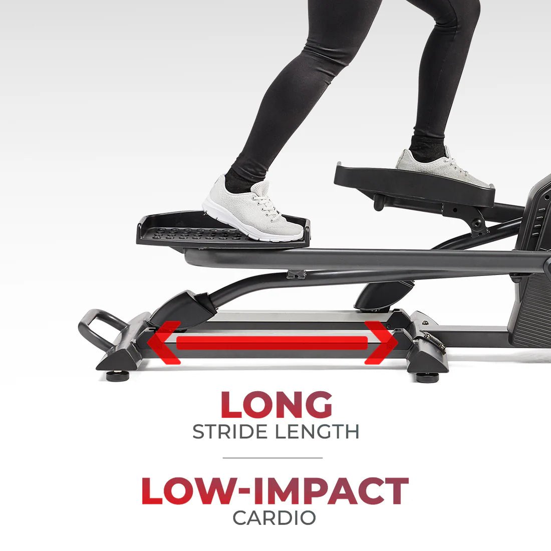 Smart Premium Extra Long Stride Length Programmable Electro - Magnetic Elliptical - Core Fitness House