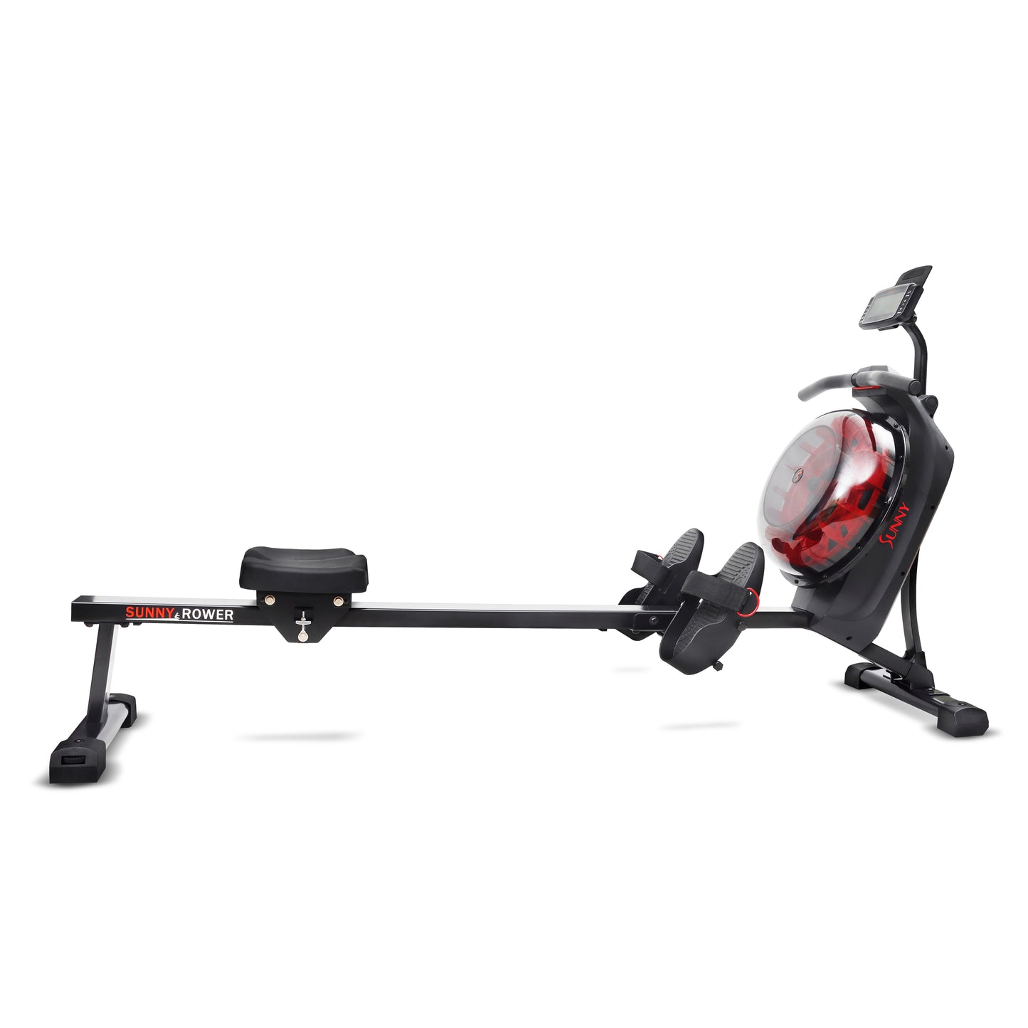 Hydro + Dual Resistance Smart Magnetic Water Rowing Machine in Black