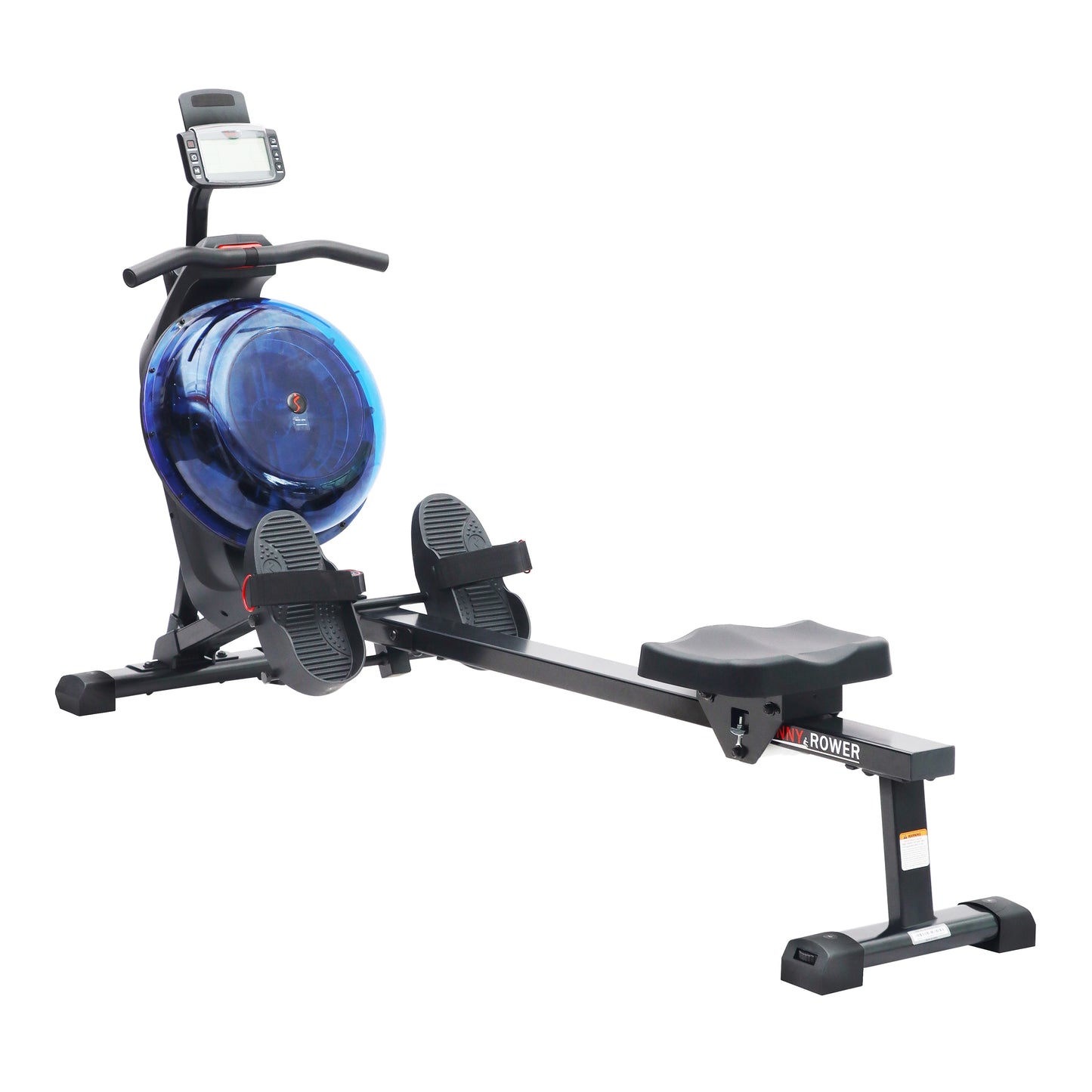 Hydro + Dual Resistance Smart Magnetic Water Rowing Machine in Blue