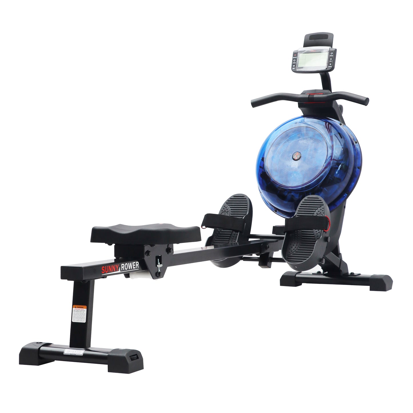 Hydro + Dual Resistance Smart Magnetic Water Rowing Machine in Blue