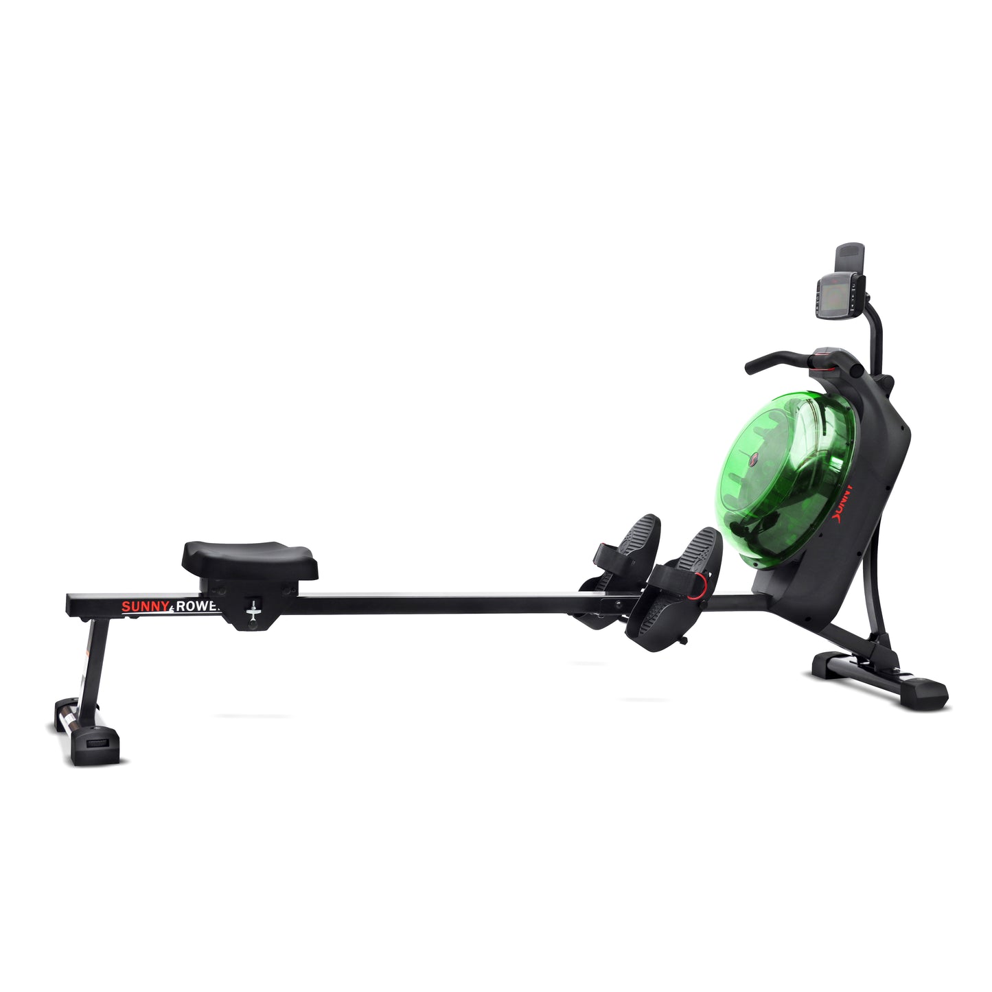 Hydro + Dual Resistance Smart Magnetic Water Rowing Machine in Green