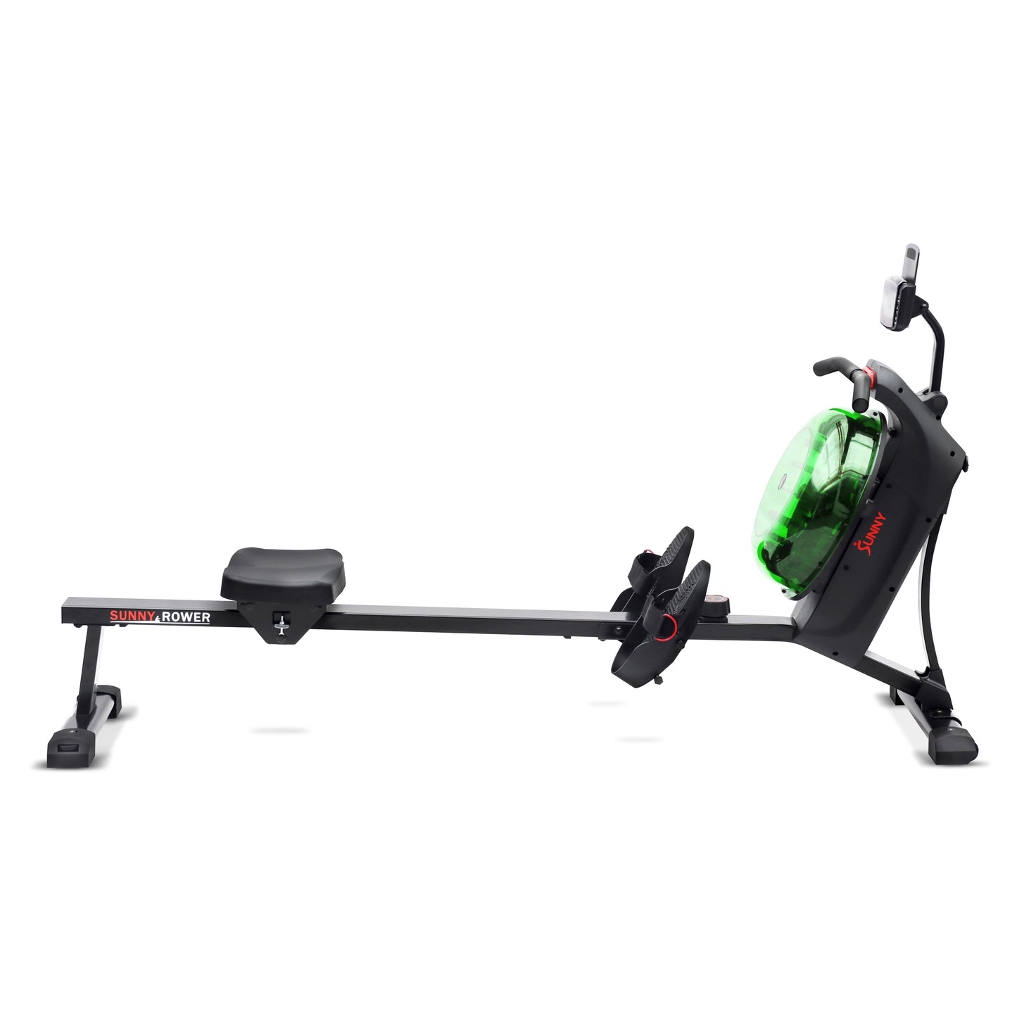 Hydro + Dual Resistance Smart Magnetic Water Rowing Machine in Green