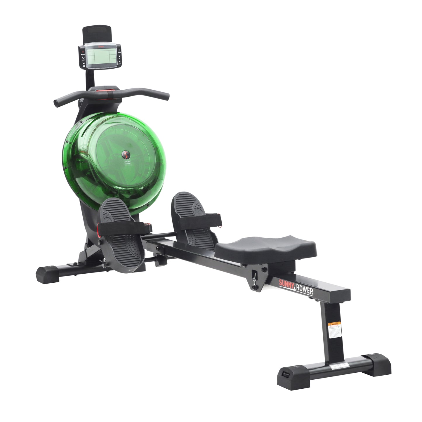 Hydro + Dual Resistance Smart Magnetic Water Rowing Machine in Green