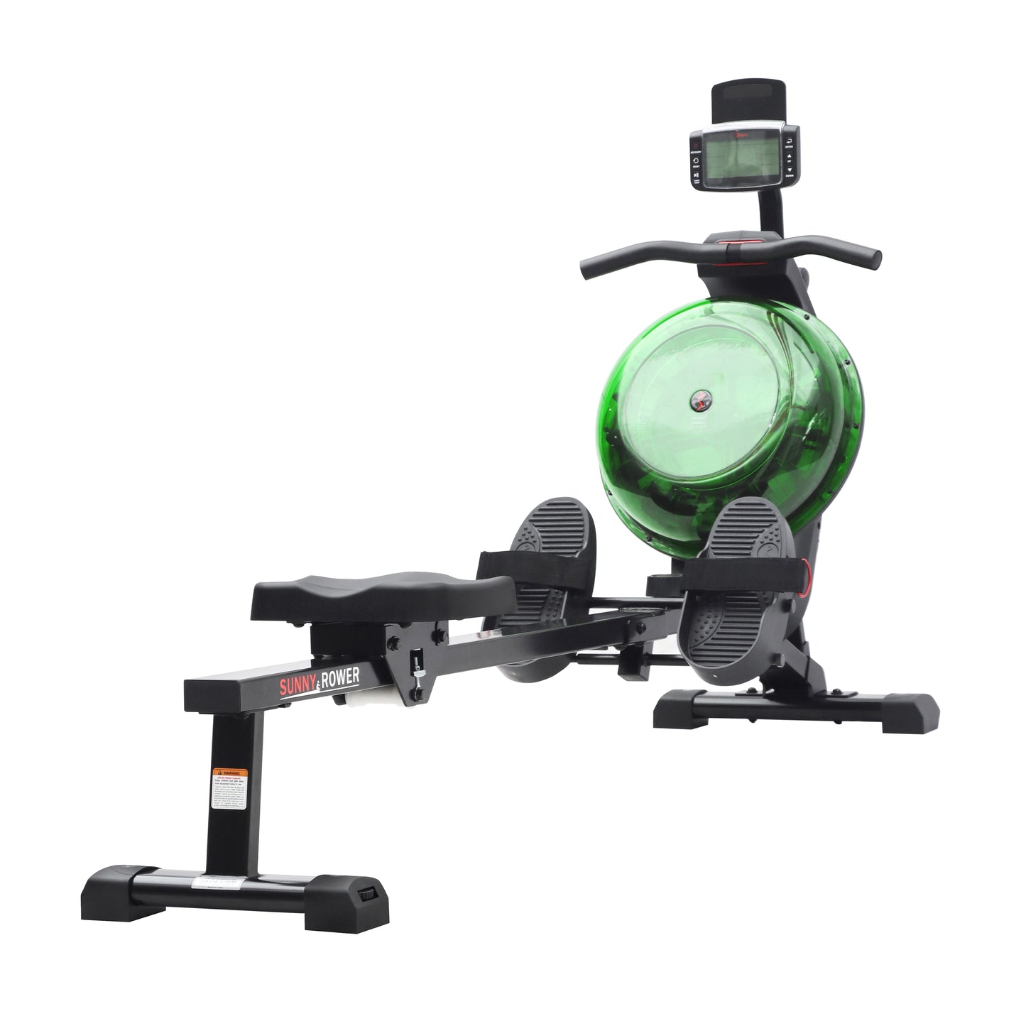 Hydro + Dual Resistance Smart Magnetic Water Rowing Machine in Green