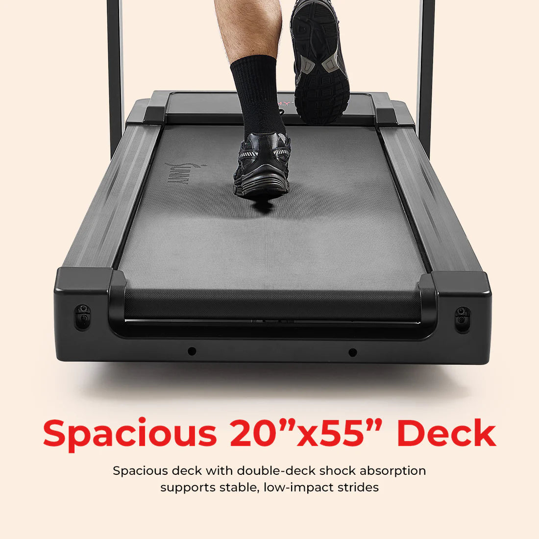 Sunny Health and Fitness Excel Smart Incline/Decline 20” Deck Treadmill