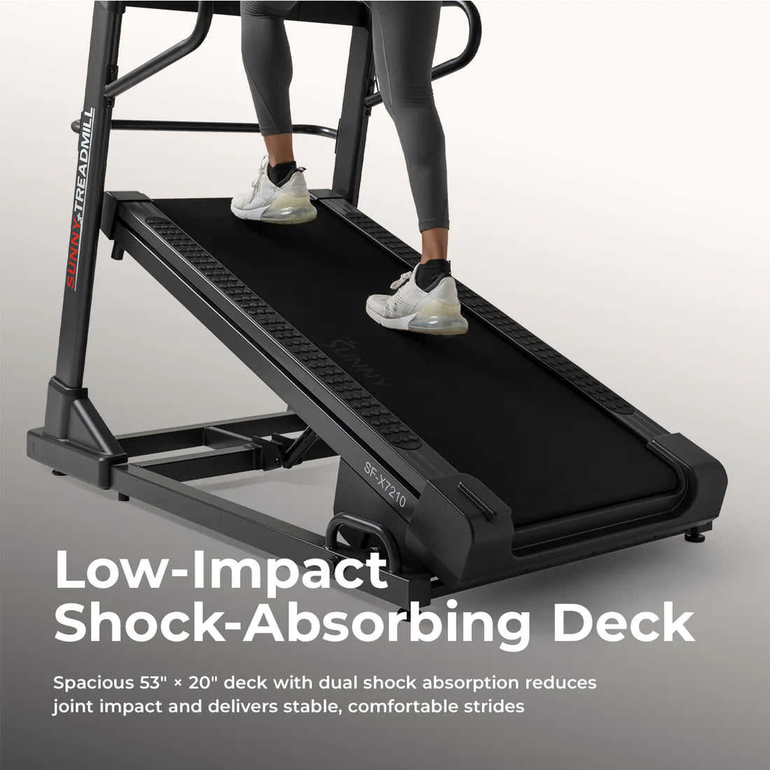 Sunny Health and Fitness Premium Ultimate Incline Decline Treadmill
