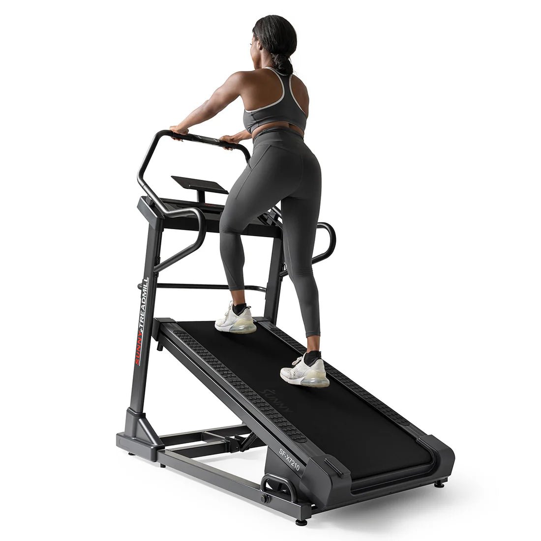 Sunny Health and Fitness Premium Ultimate Incline Decline Treadmill